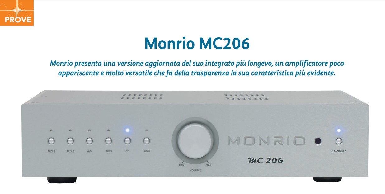 Prova MC206 su AudioReview n.407, Dicembre 2024